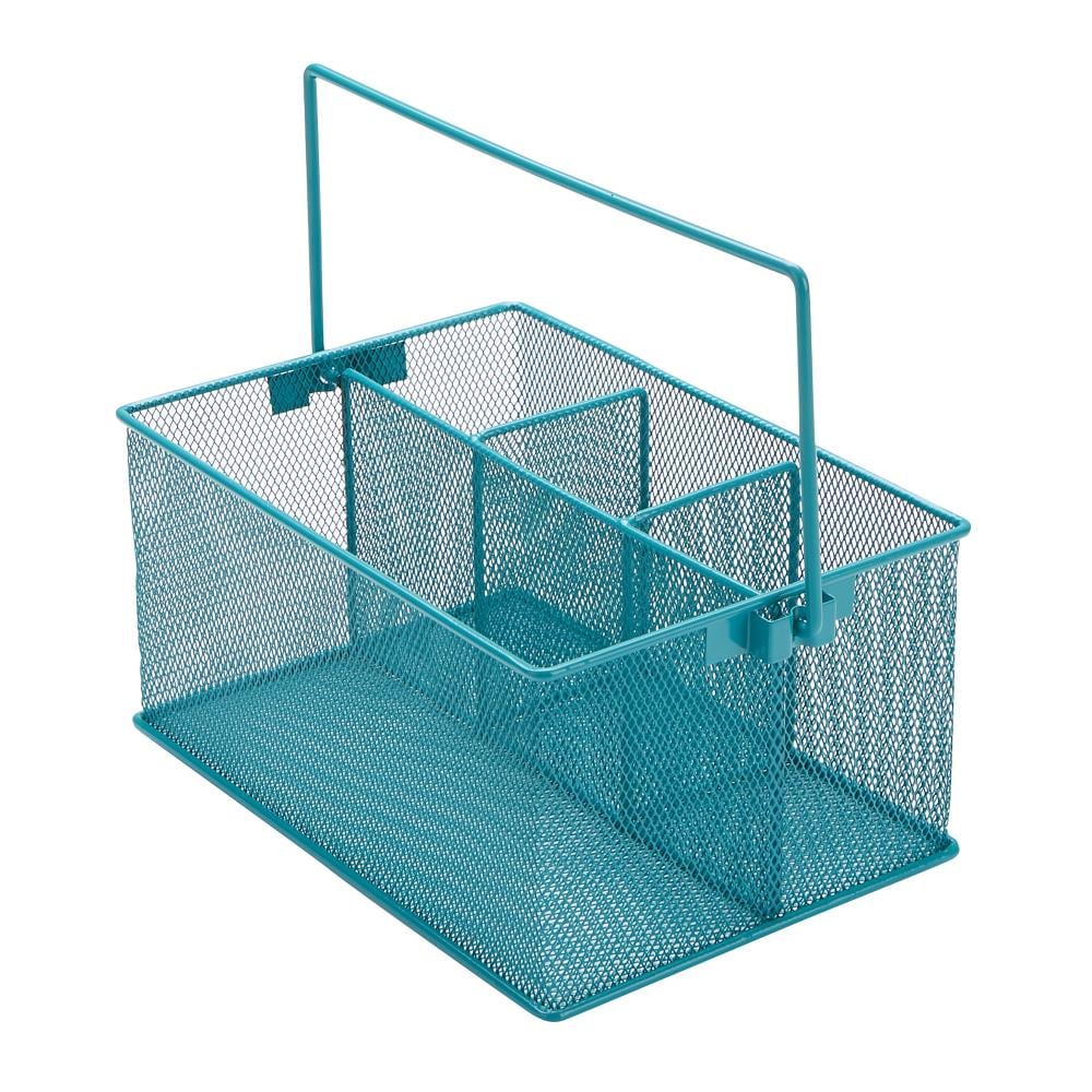 Mghome Metal Wire Mesh Magnetic Storage Basket Tray Desk Caddy Storage Organizer
