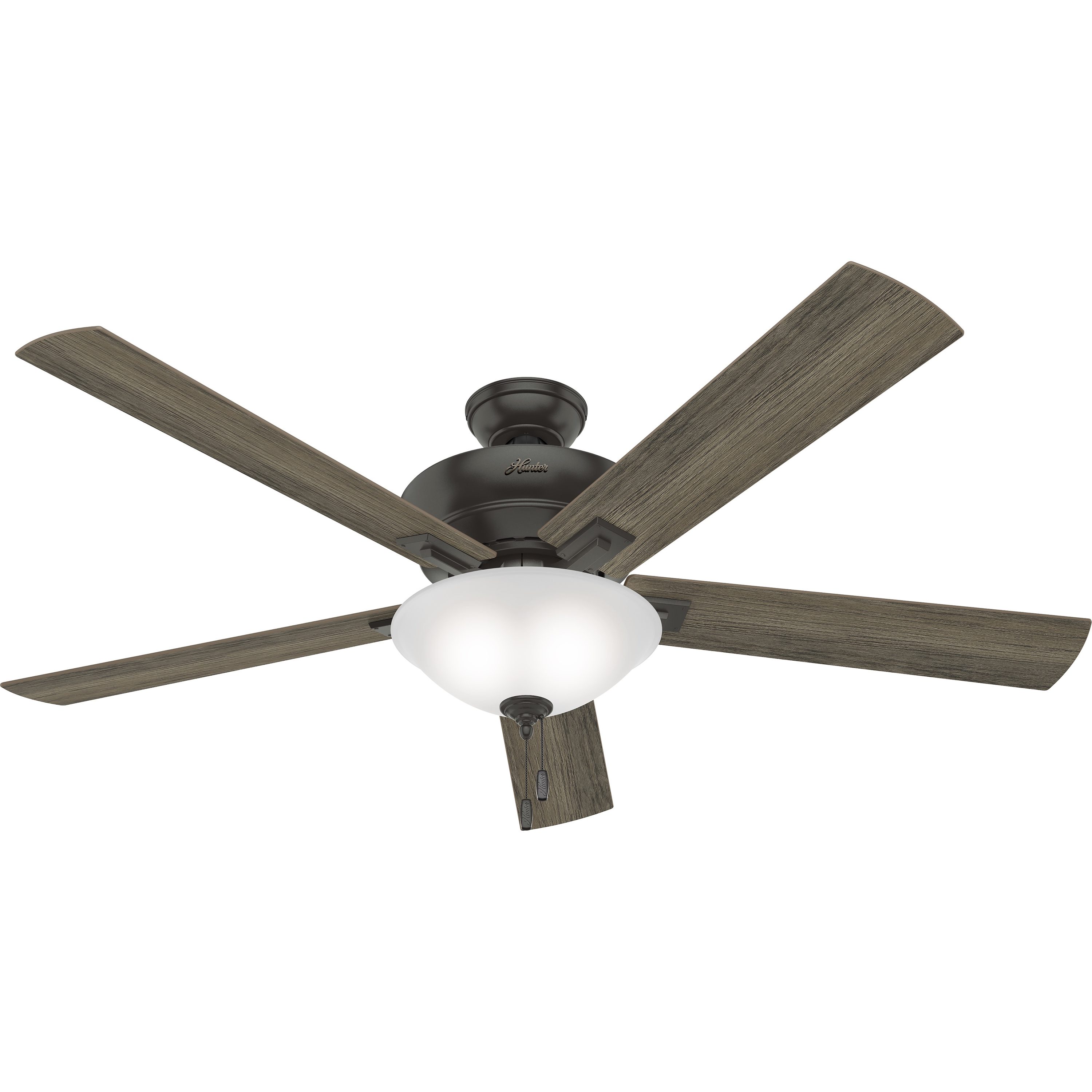 Hunter Fan 64 inch Nobel Bronze Ceiling Fan with Light Kit and Remote Control 