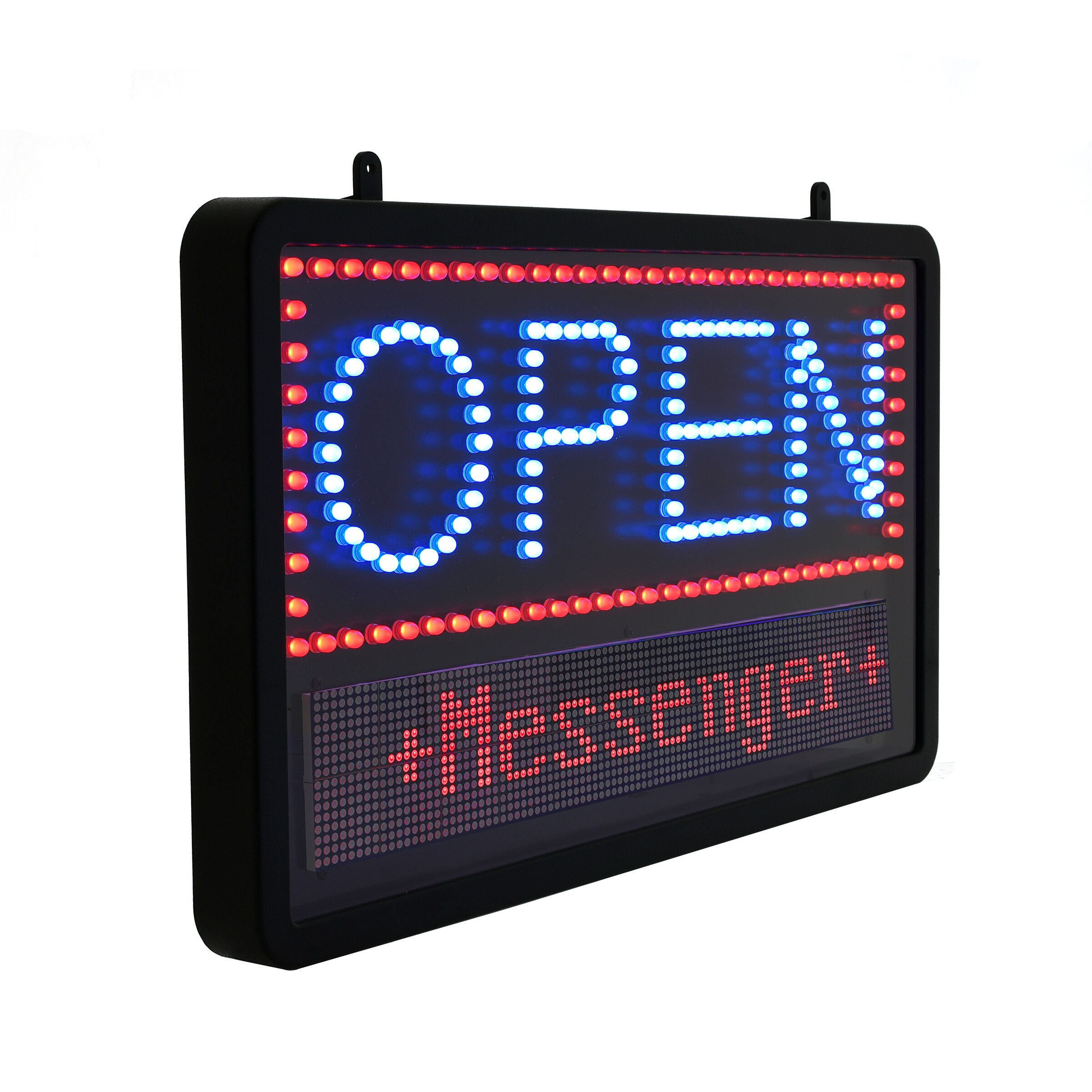 New Update 8g 8"X40" LED Sign White Programmable Scrolling Message Display Board 