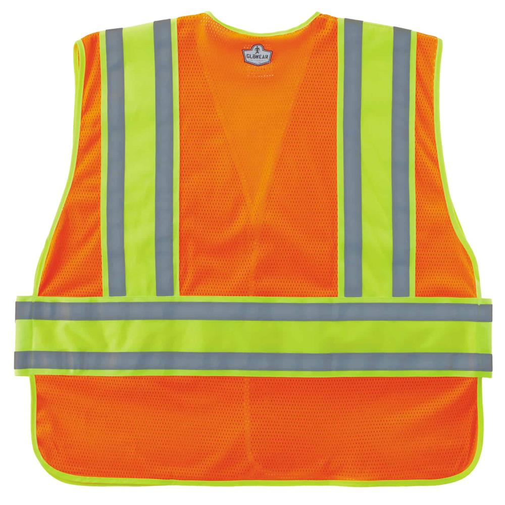 Adjustable Size From 2XL Yellow / Brown SafetyGear Sheriff Safety Vest 4XL 