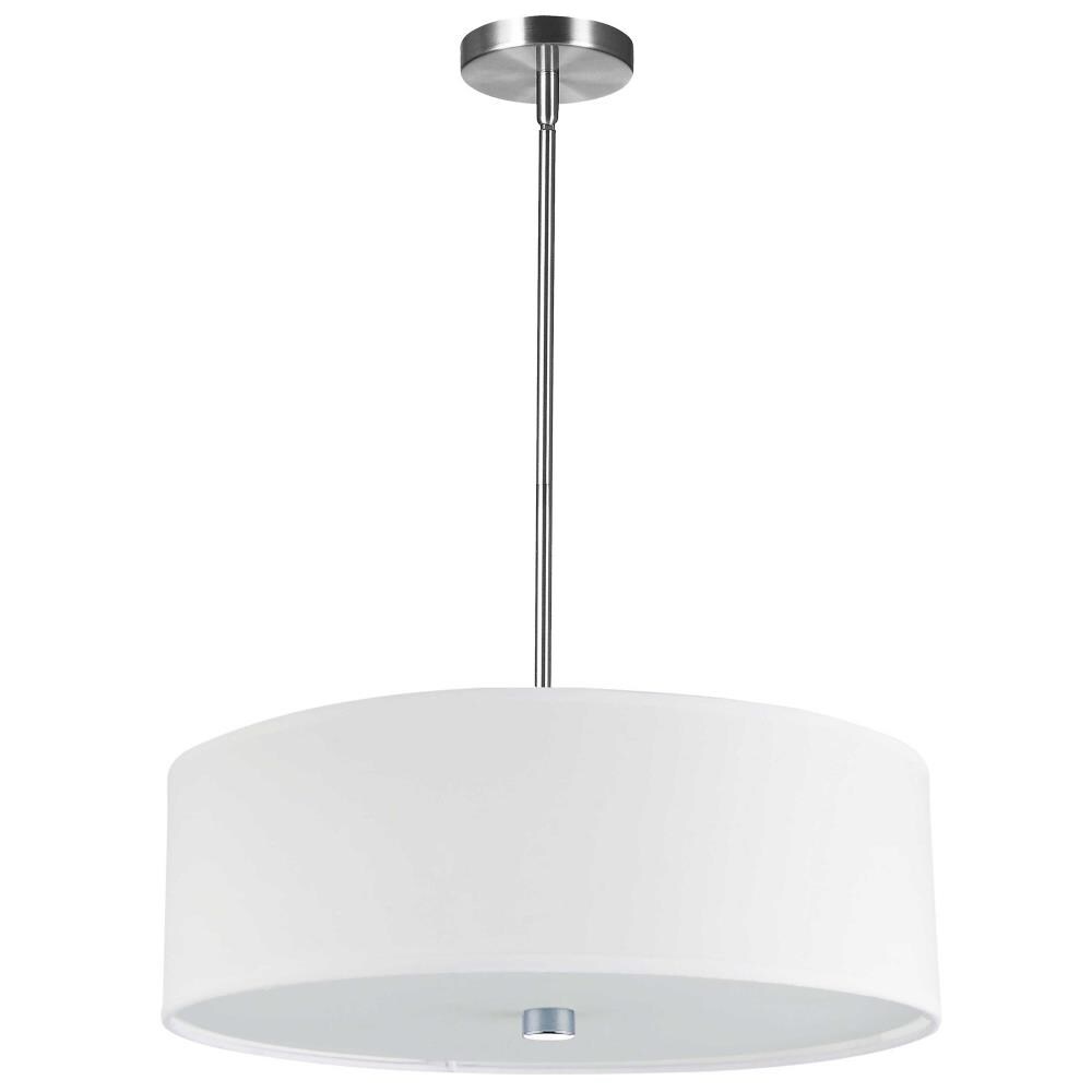 drum chandelier white