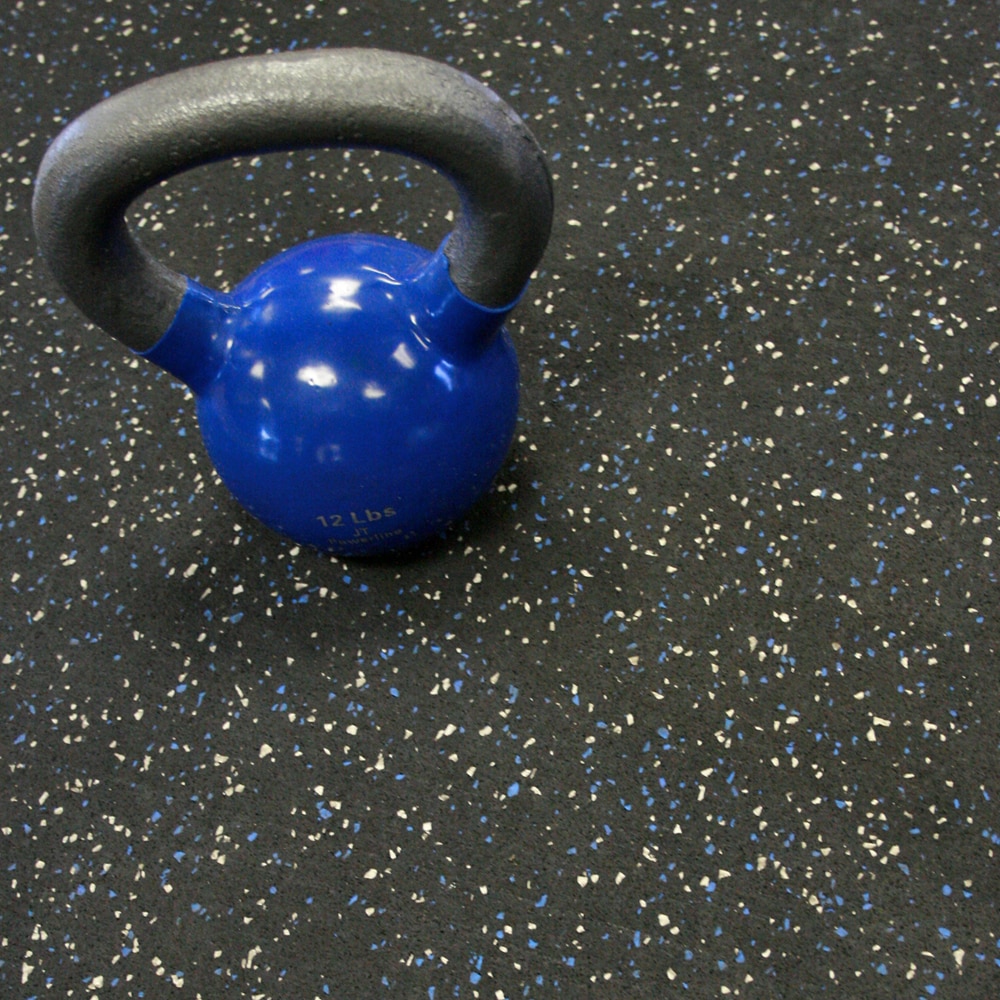 Rubber-Cal Blue Steel Rubber Roll In The Gym Flooring Department At ...