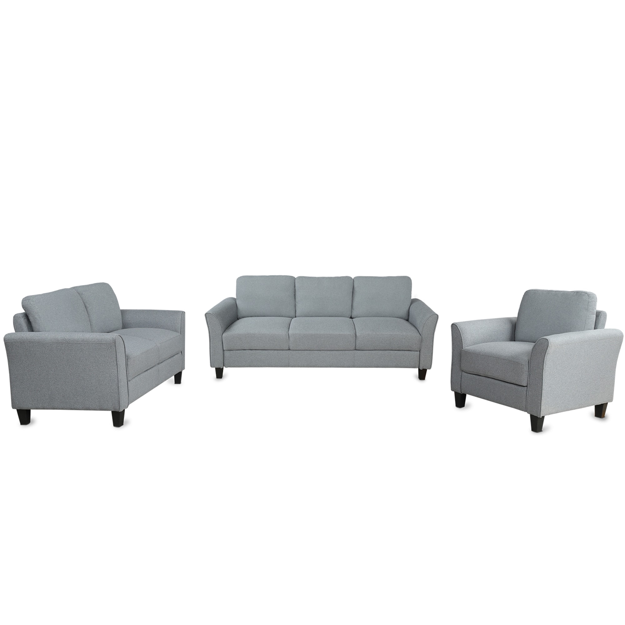donor topic Opiate Clihome Sofa Set (1+2+3 Seat) Modern 3-Piece Velvet Blue Living Room Set in  the Living Room Sets department at Lowes.com