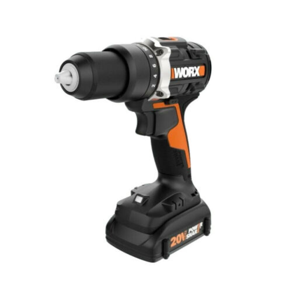WORX 1/2-in 20-volt 2-Amp Variable Speed Brushless Cordless Hammer Drill (1-Battery Included)
