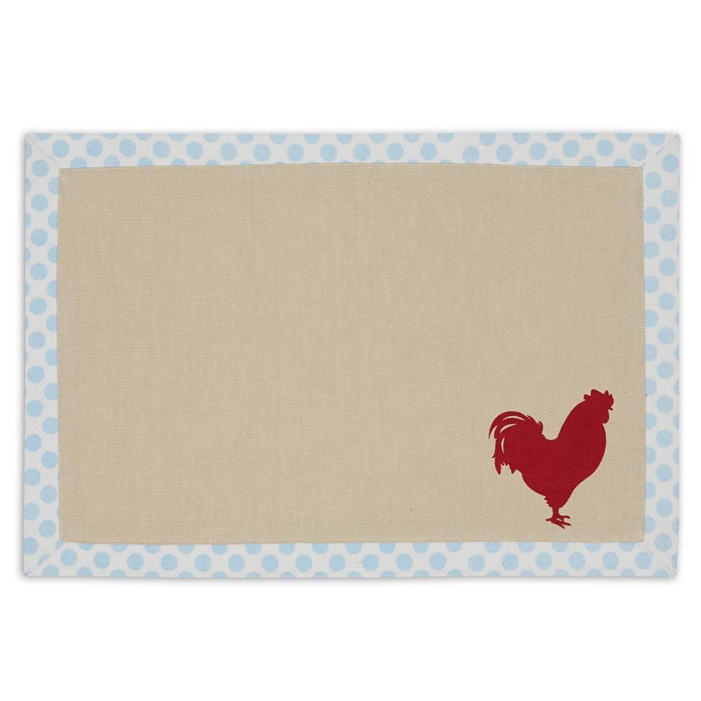 4 ROOSTER MEAL PLACEMATS 