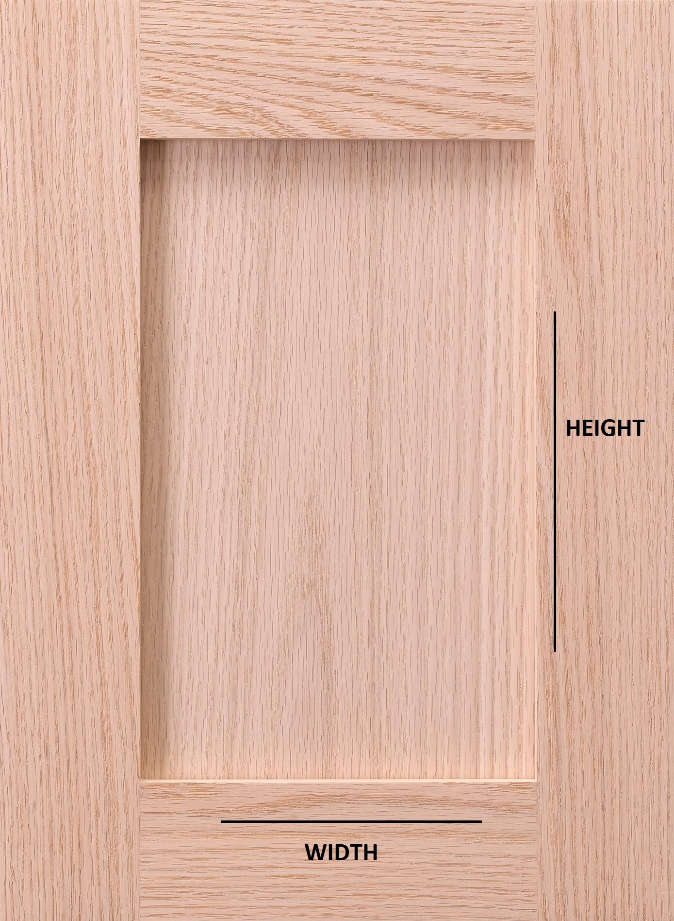 Surfaces 16-in W x 28-in H Red Oak Wall Cabinet Door (Fits 18-in x 30-in wall box)