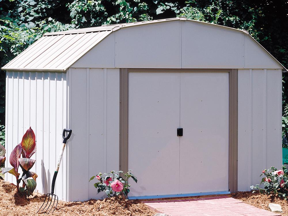 Arrow 10ft x 8ft Lexington Galvanized Steel Storage Shed in the Metal Storage Sheds department