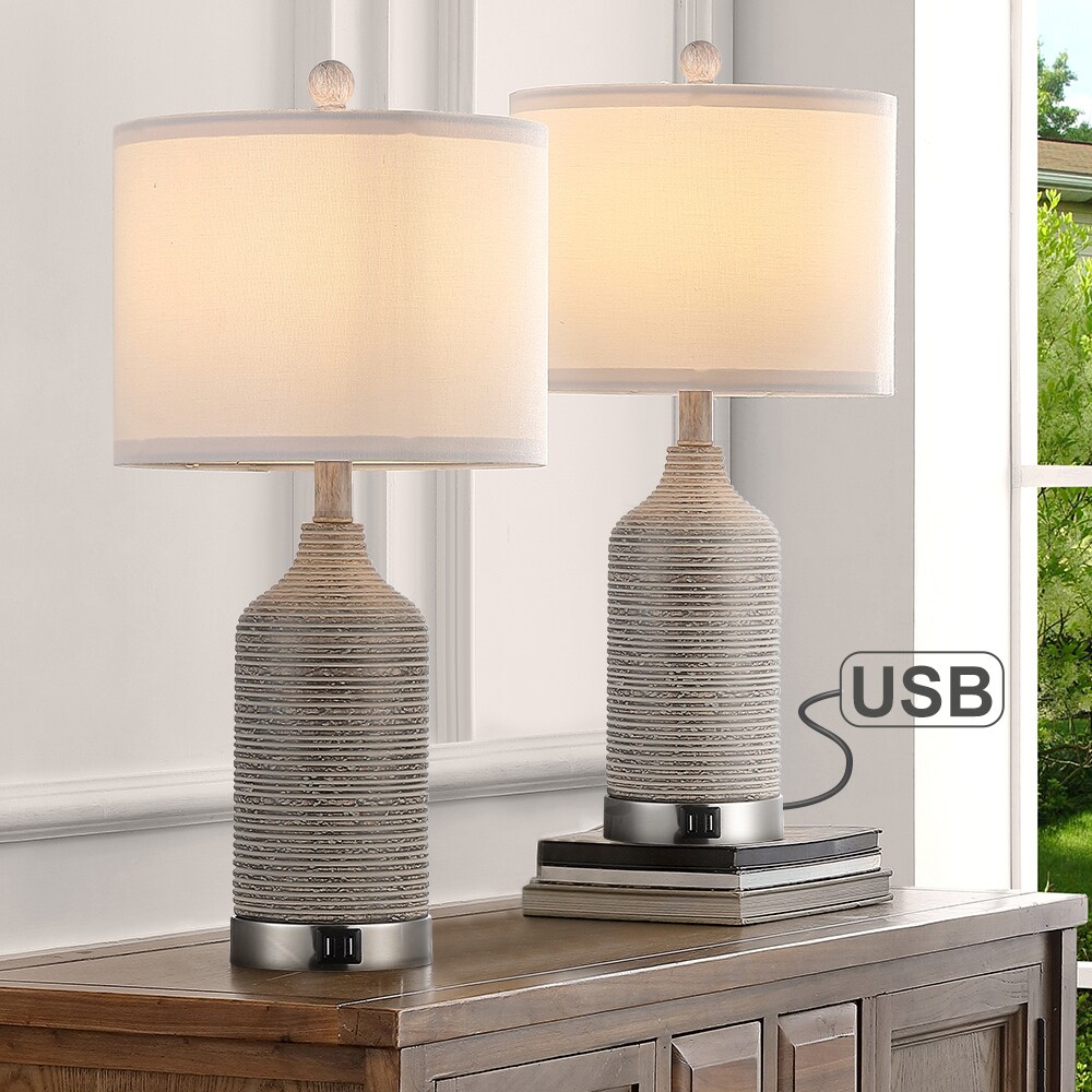 Pair of Touch Table Lamps for bedside tables super white and chrome 