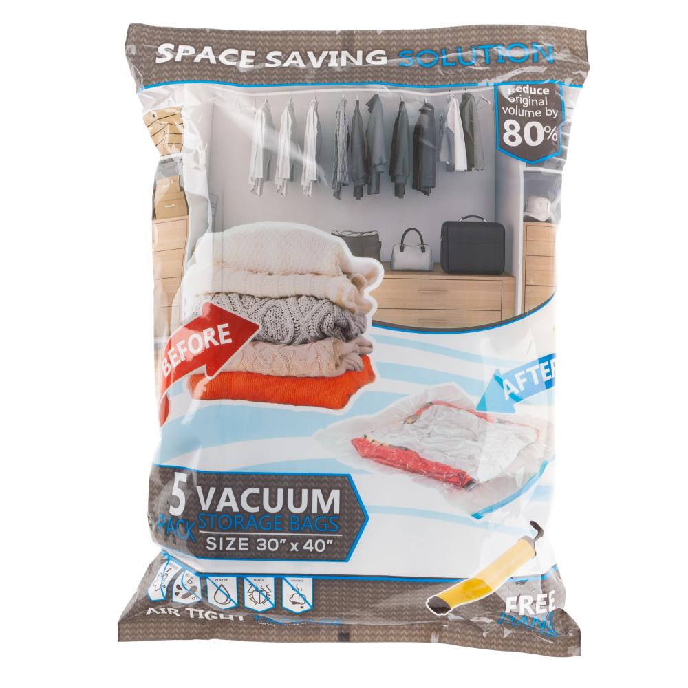 5PCS Vacuum Storage Bag Space Saving Anti Pest Clothes Quilts Organizer Dorm 