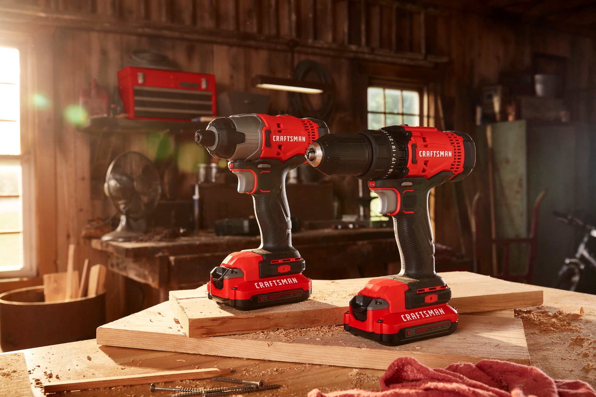 Craftsman V20 2 Tool 20 Volt Max Power Tool Combo Kit With Soft Case 2 Batteries Included And 9467