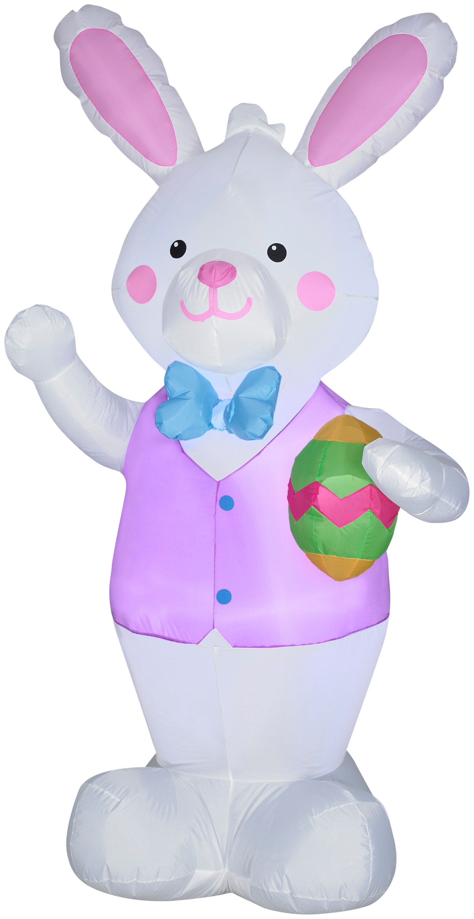 EASTER BUNNY BANNER 4 FT  AIRBLOWN INFLATABLE YARD DECORATION 