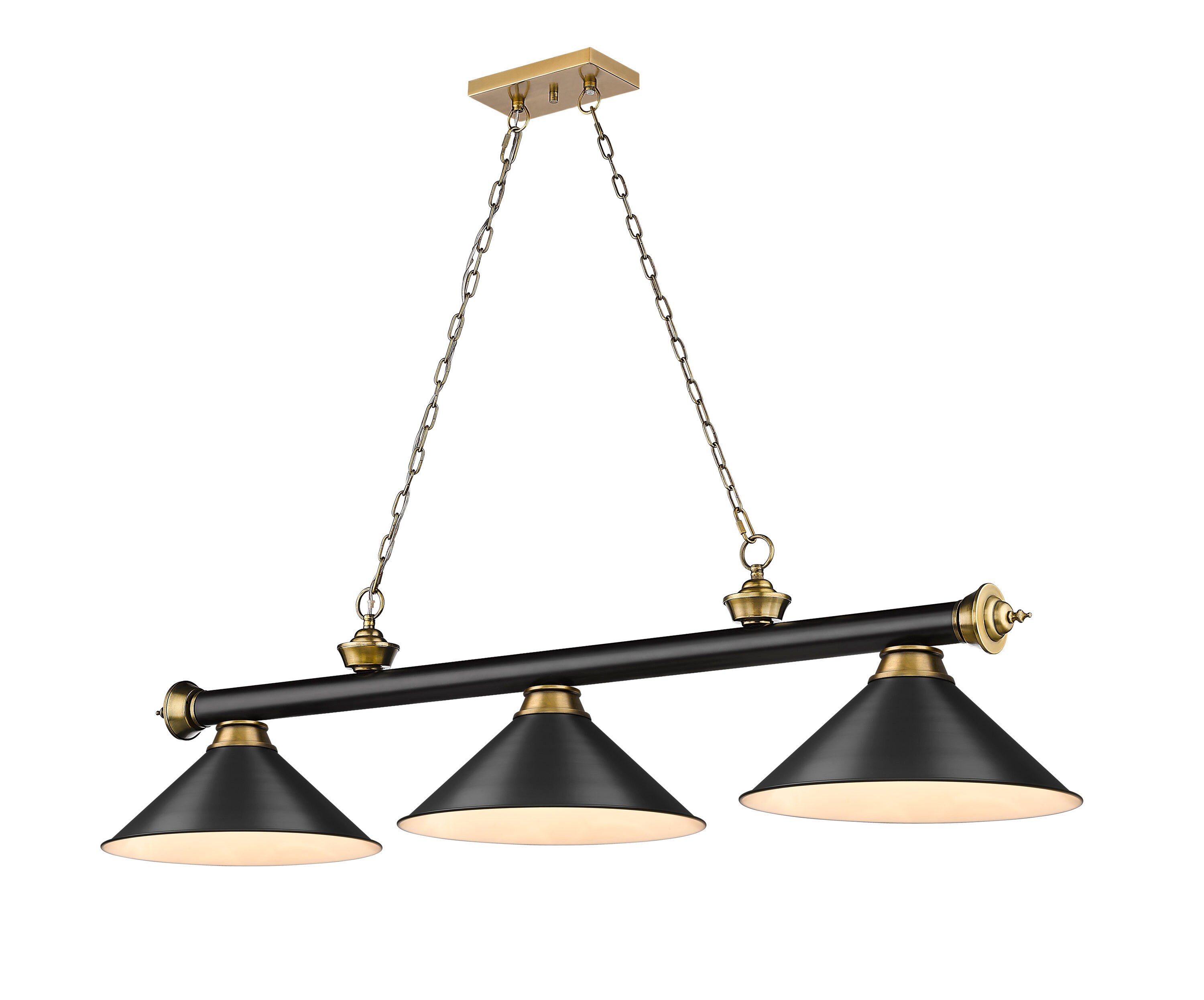 alfie bronze effect 3 lamp pendant ceiling light