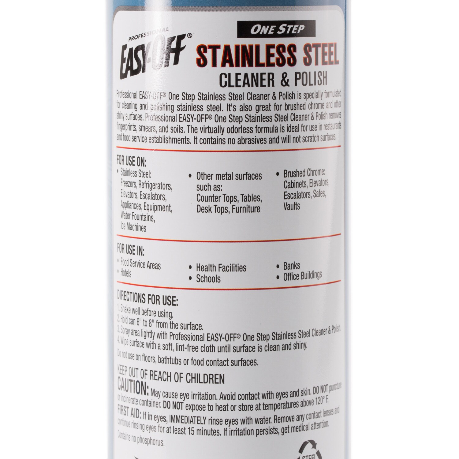 Easy Off One Step 17oz Stainless Steel Cleaner in the Stainless Steel