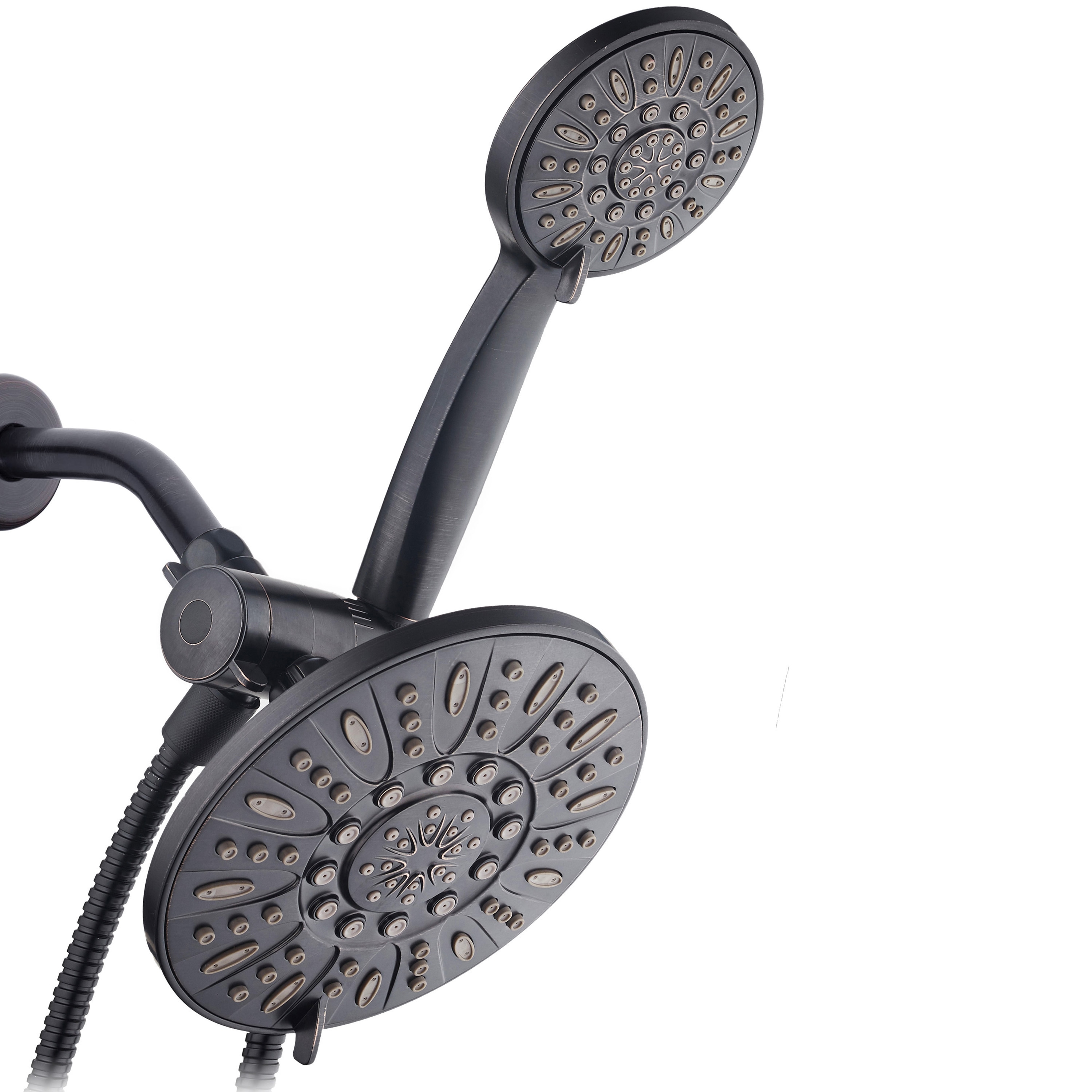 Enjoy Luxurious Rain Head and 6-Setting Hand Held Shower Separately or Together AquaDance Oil Rubbed Bronze Premium High Pressure 48 3-Way Combo for The Best of Both Worlds 