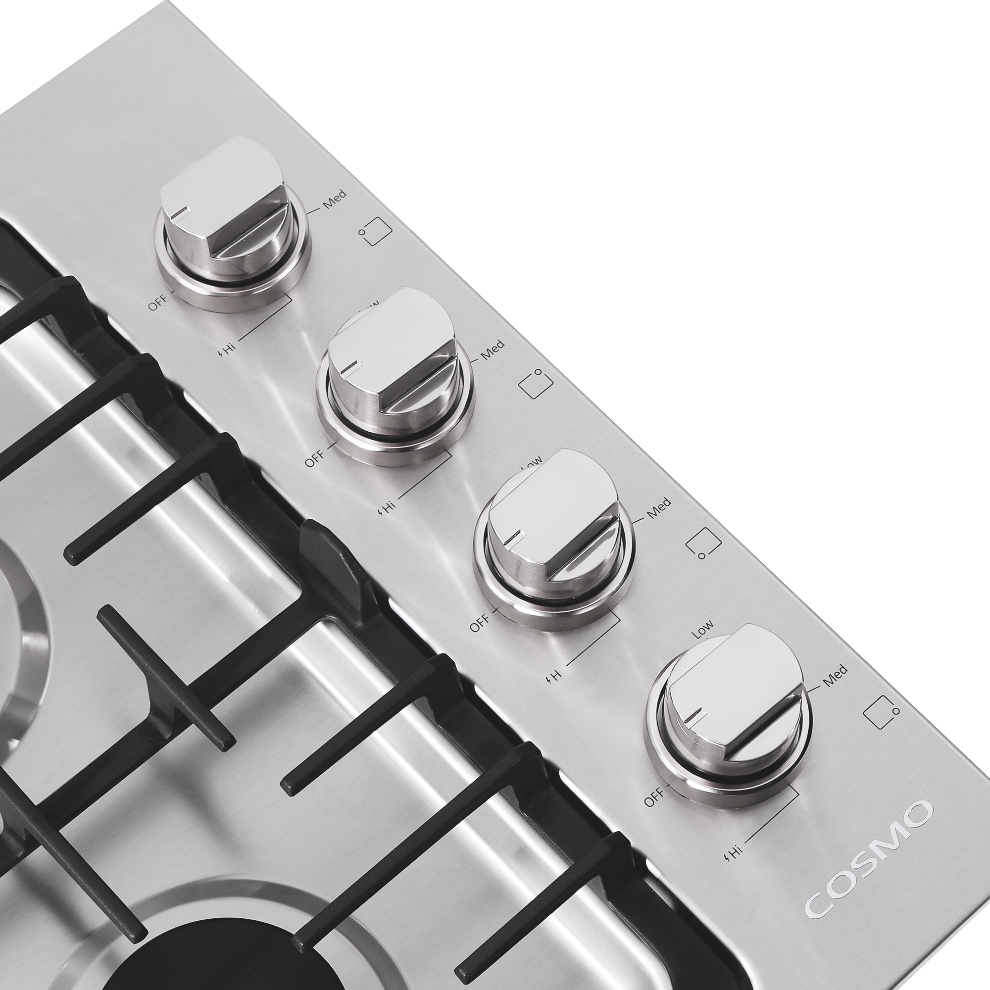 Cosmo 30 In 4 Stainless Steel Gas Cooktop In The Gas Cooktops