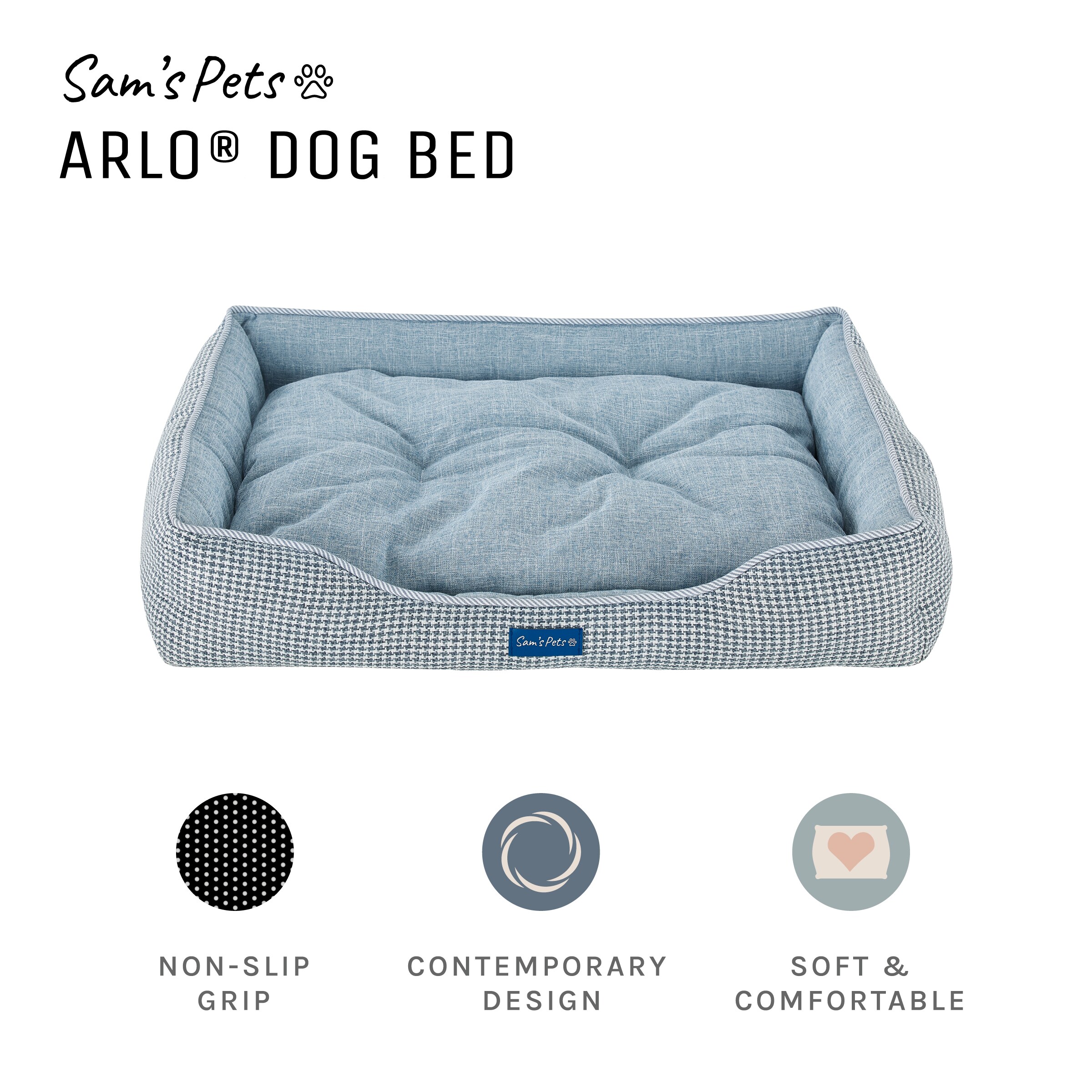 Pet Large Dog Bed Cat Mat Soft Plush Cushion Reversible Tear Resistant Washable 