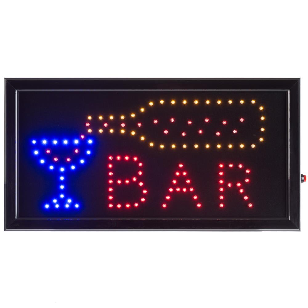 Bar Pub Sign Neon Lights LED Animated Customers Attractive Sign with Hang Chain 