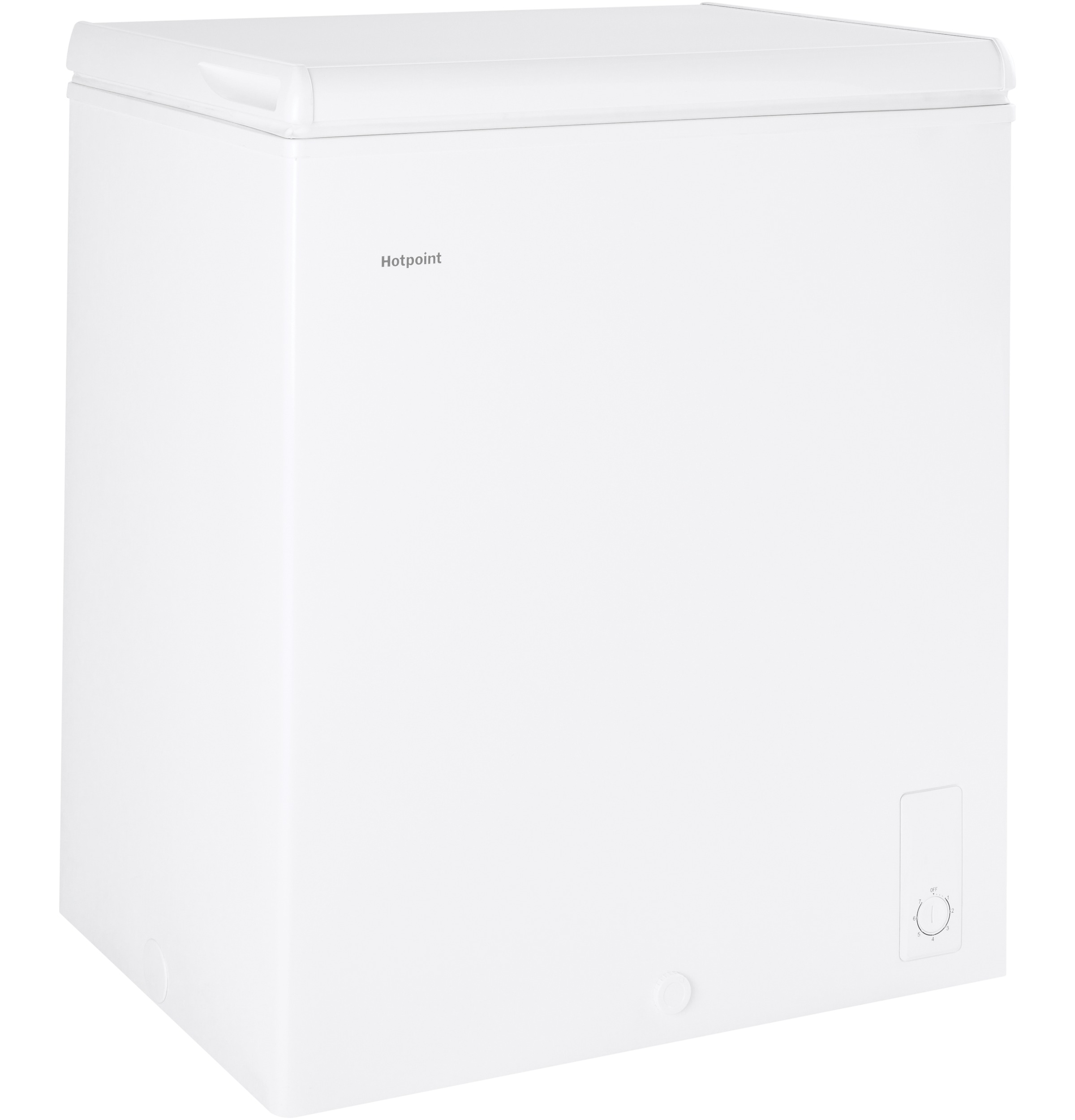Hotpoint 4 9 Cu Ft Manual Defrost Chest Freezer White In The Chest