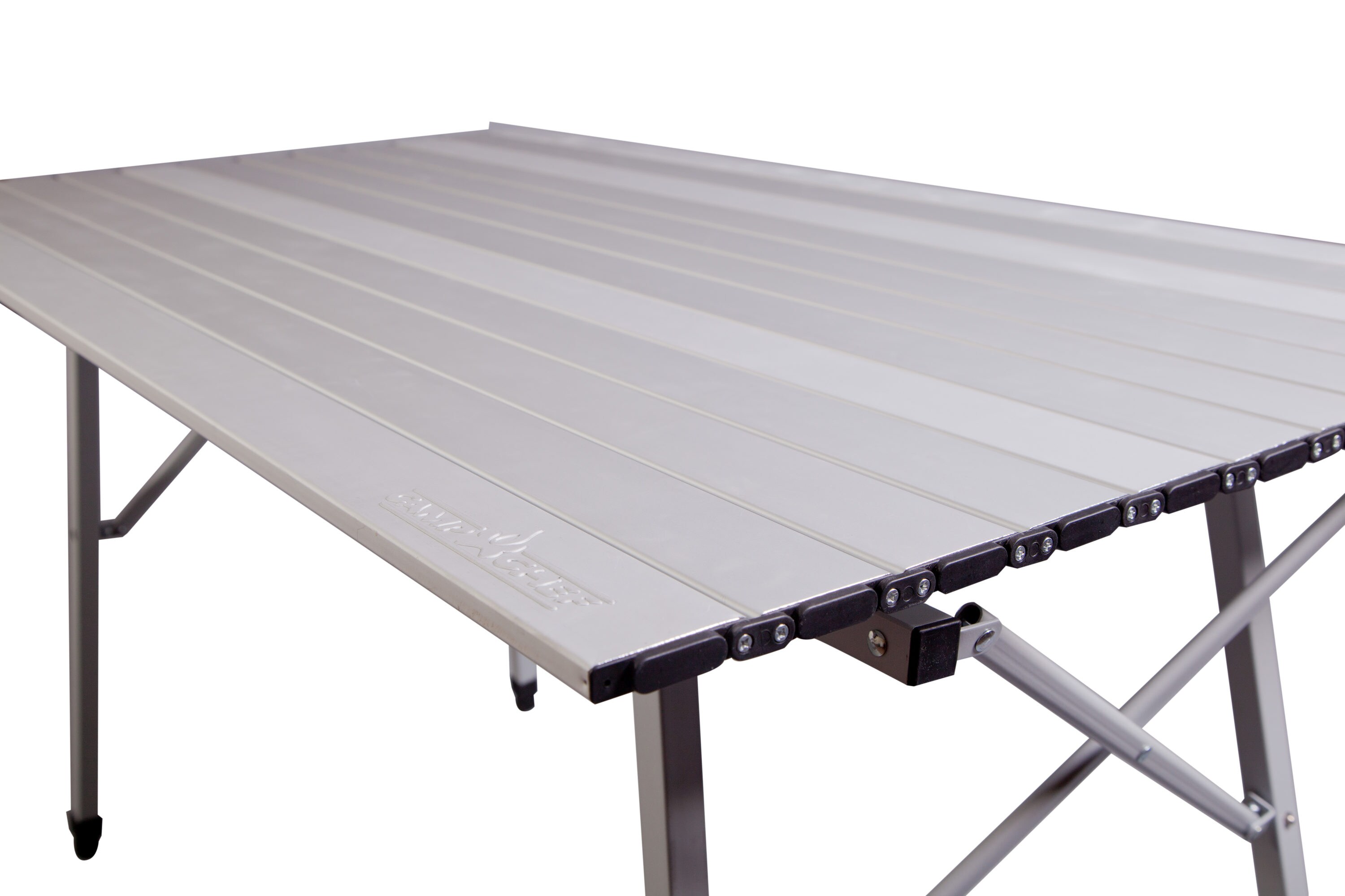Silver Color Aluminum Top Rectangular Outdoor Camping Folding Table All-Season 
