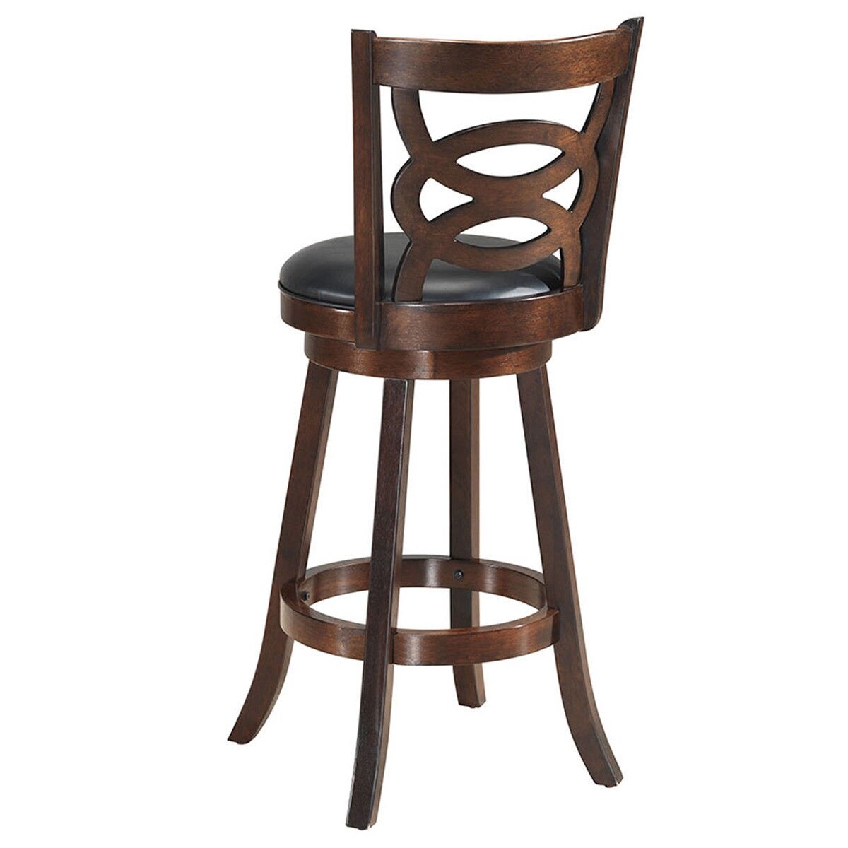 Set of 3 Solid Wood Merlot Swivel Bar Stool Chair by Coaster 101930 