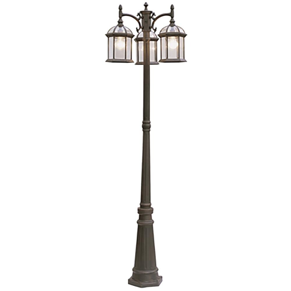 Adriana Lamp Post with LED Bulb Post Light with Traditional Copper Lantern