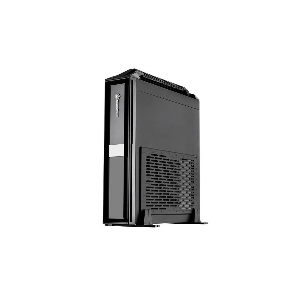 uærlig forklare middag SilverStone Silver Stone Technologies ML08B-H Mini-ITX Slim Small Form  Factor Computer Case with Handle- Black at Lowes.com