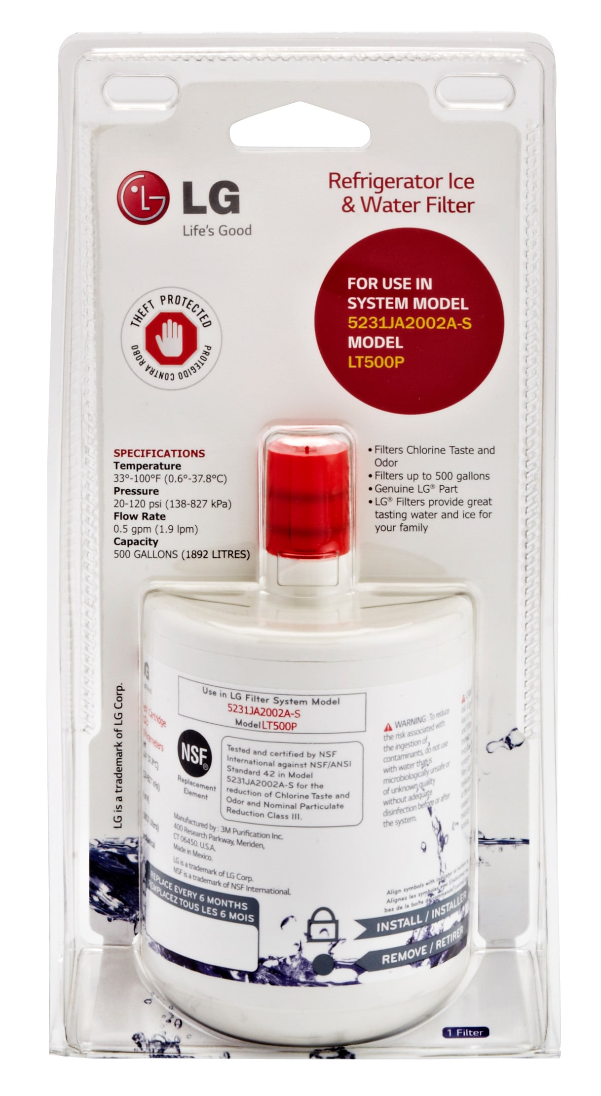 LG 6-Month Water Filter