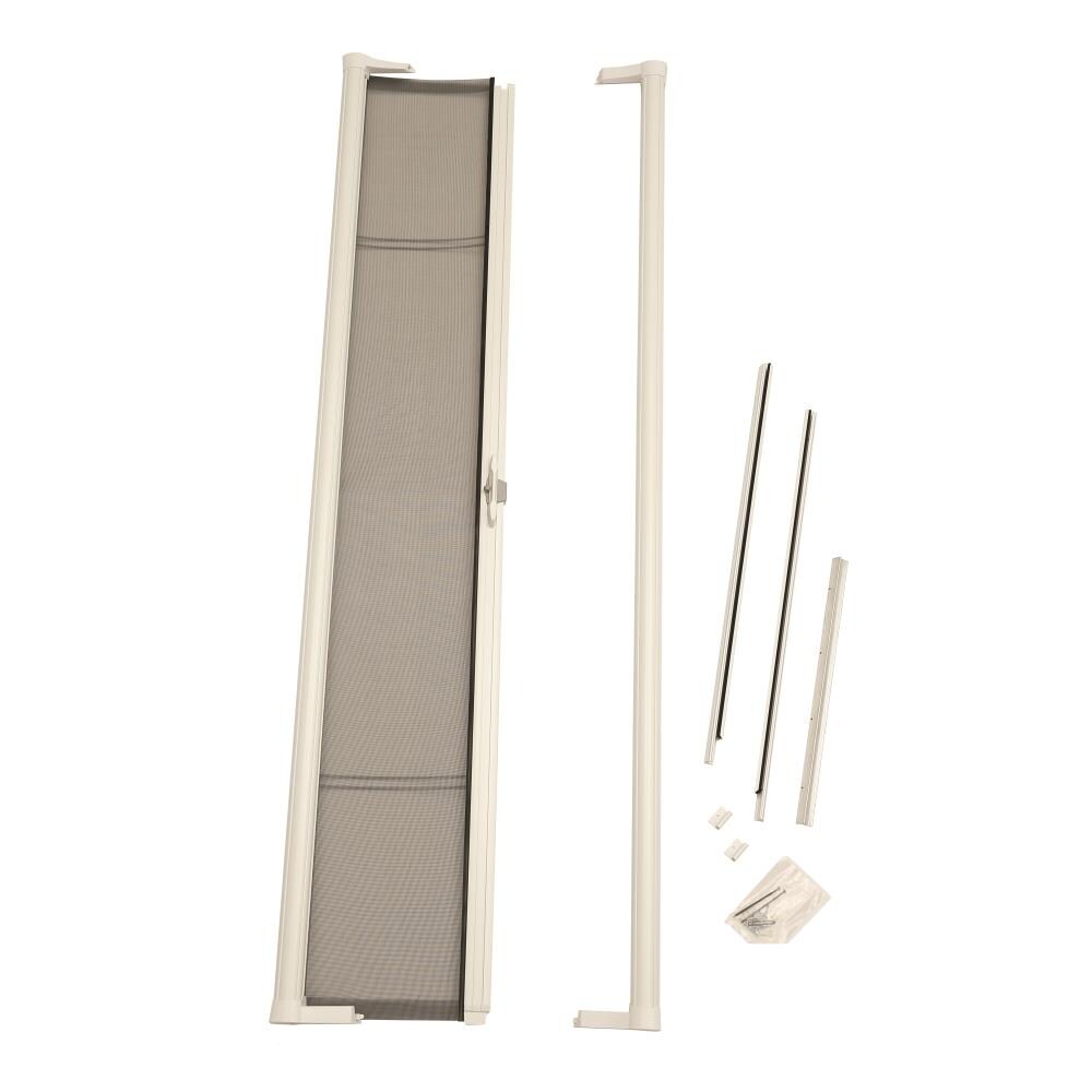 LARSON Brisa 36-in x 79-in White Aluminum Retractable Screen Door at Lowes.com