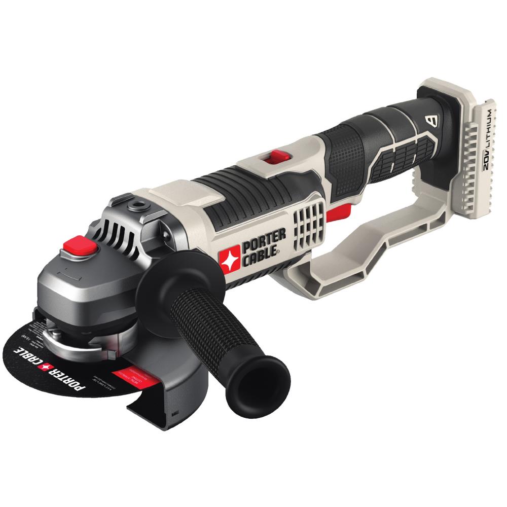 PORTER-CABLE 4.5-in 20-Volt Max Trigger Switch Cordless Angle Grinder ...