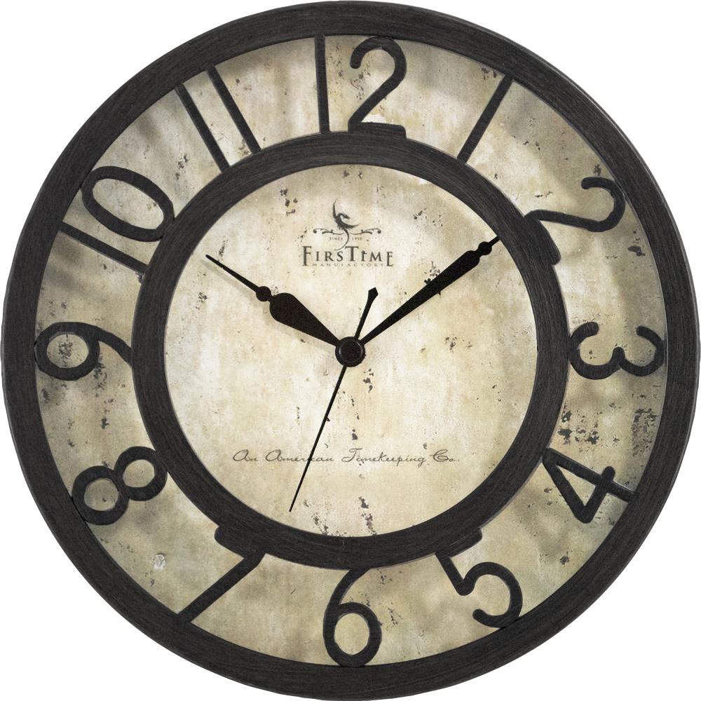 Quartz Details about   Gears 16" Large Brushed Oil Rubbed Bronze/Black Wall Round Wall Clock 