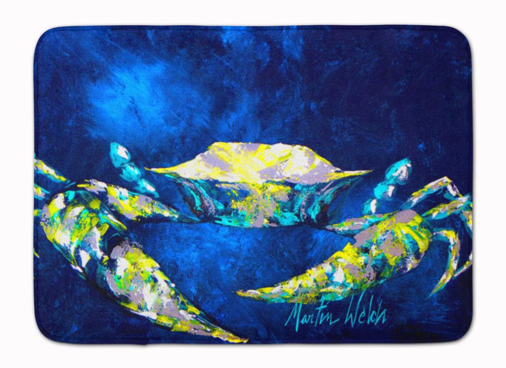 19 X 27 Multicolor Caroline's Treasures MW1101RUG Crab Blue Machine Washable Memory Foam Mat 19 X 27 Multicolor Caroline's Treasures MW1101RUG Crab Blue Machine Washable Memory Foam Mat