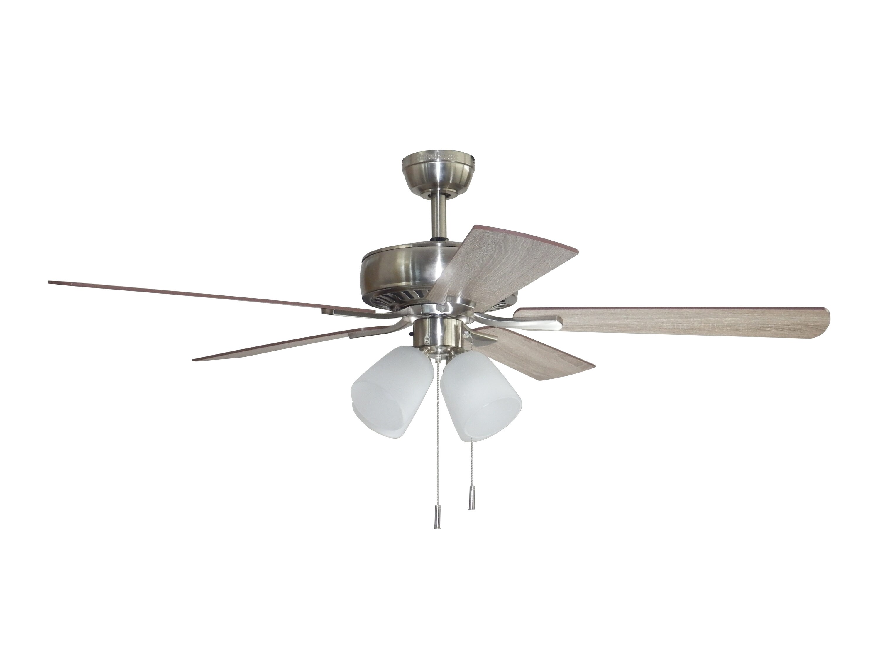 s LED Indoor Brushed Nickel Ceiling Fan Blades 5-Pack Part Only Devron 52 in 