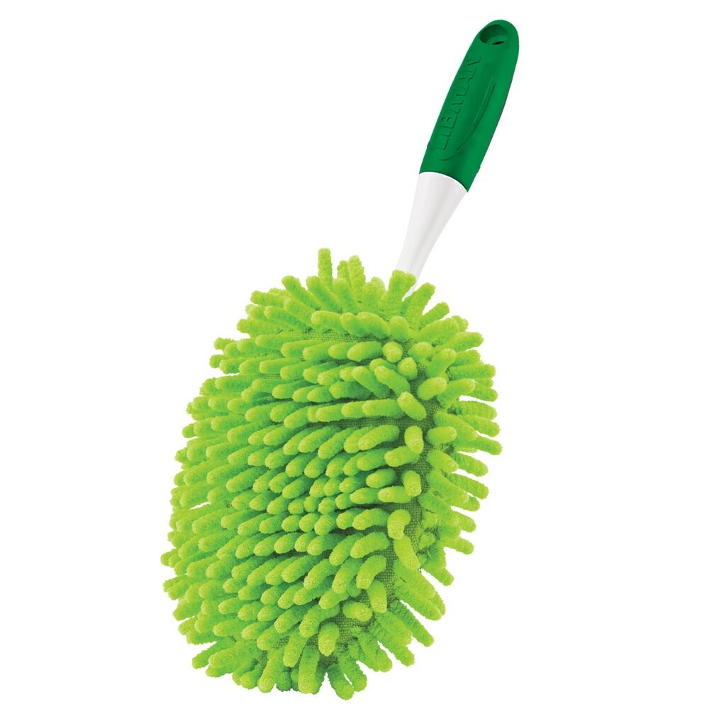 Green and White Handle Polypropylene and Sanoprene Handle 4- Pack Pack of 6 Libman Commercial 239 Handheld Feather Duster 13 Total Length 