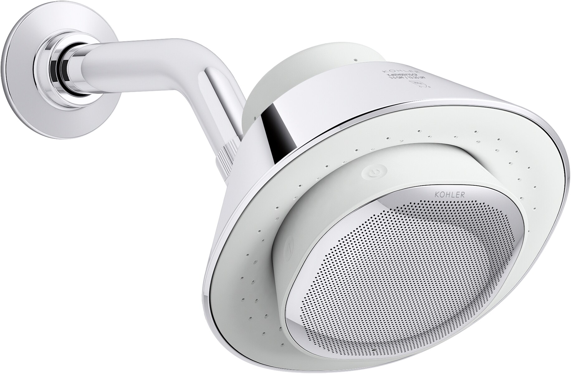 2.5GPM Music Shower Head with Wireless Bluetooth Speaker High Pressure 