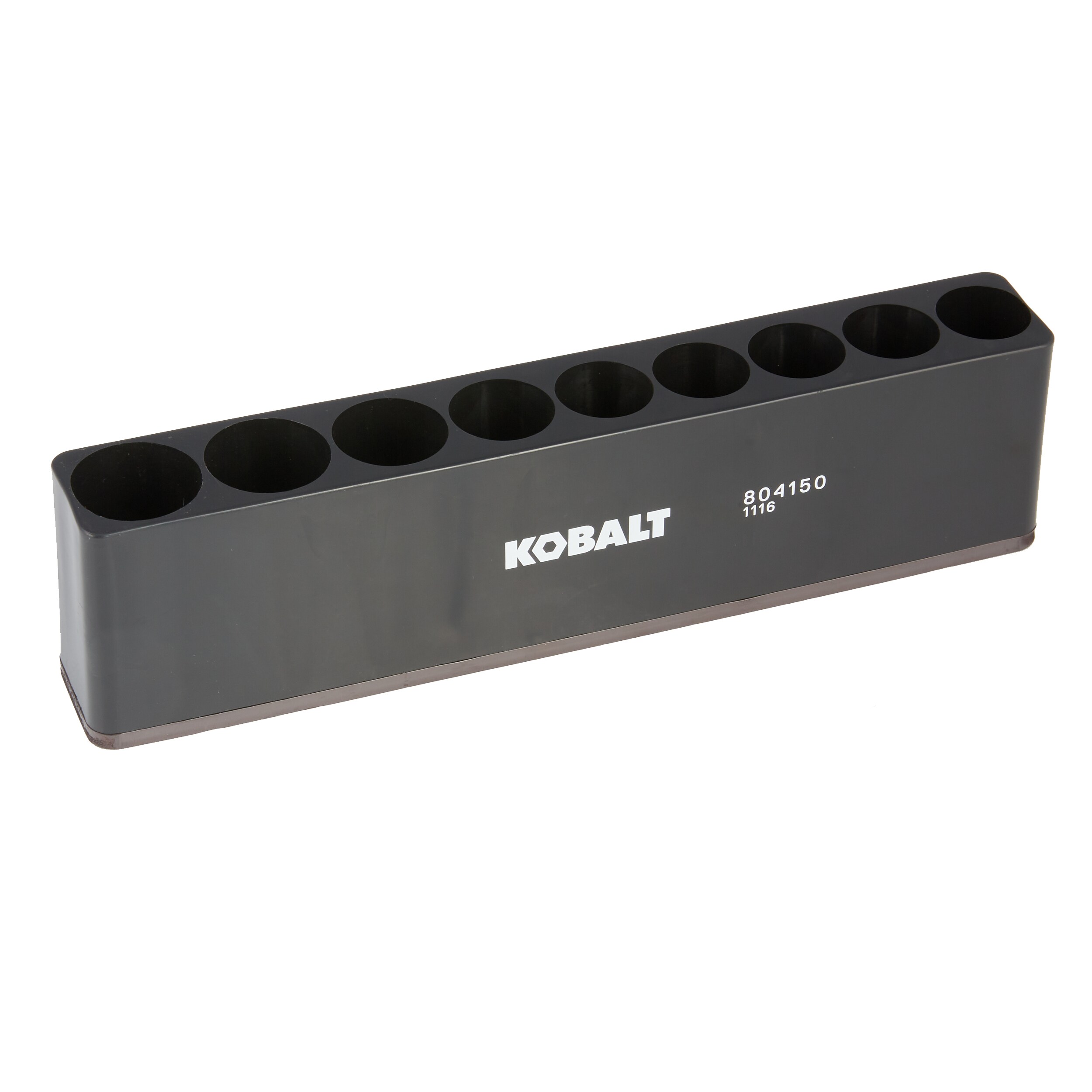 NEW Kobalt 1/2-in Drive Deep Socket Magnetic Organizer Black 804150 