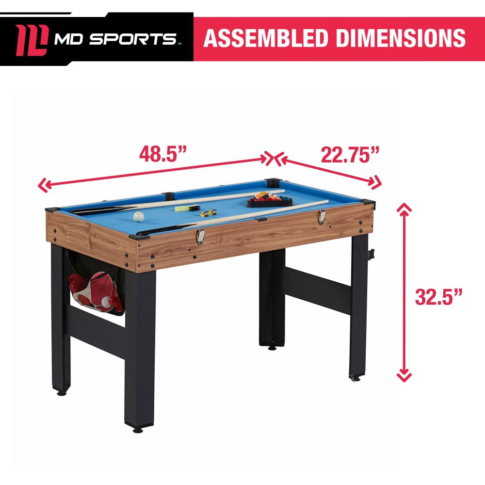 3FT HLC 5 in 1 Multi Game Table with Snooker/Archery/Air Hockey/Table Tennis/Basketball for Family Parent-Child Interactive Game Arcade Table Games 