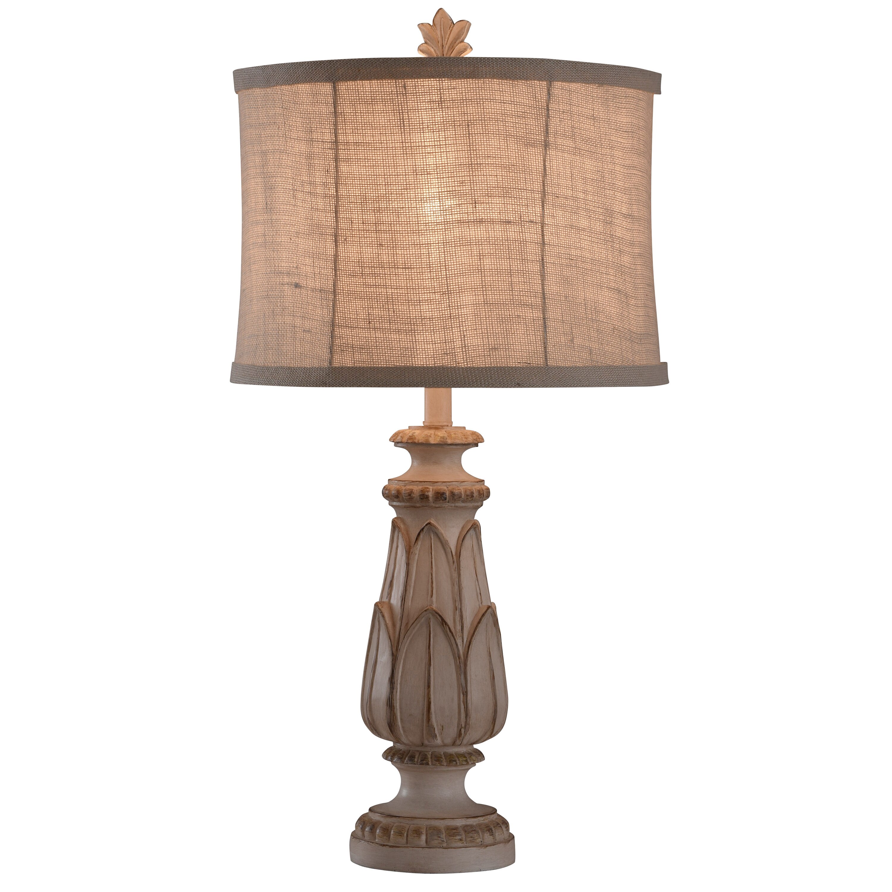 StyleCraft Home Collection 31-in Mackinaw 3-Way Table Lamp with Fabric Shade