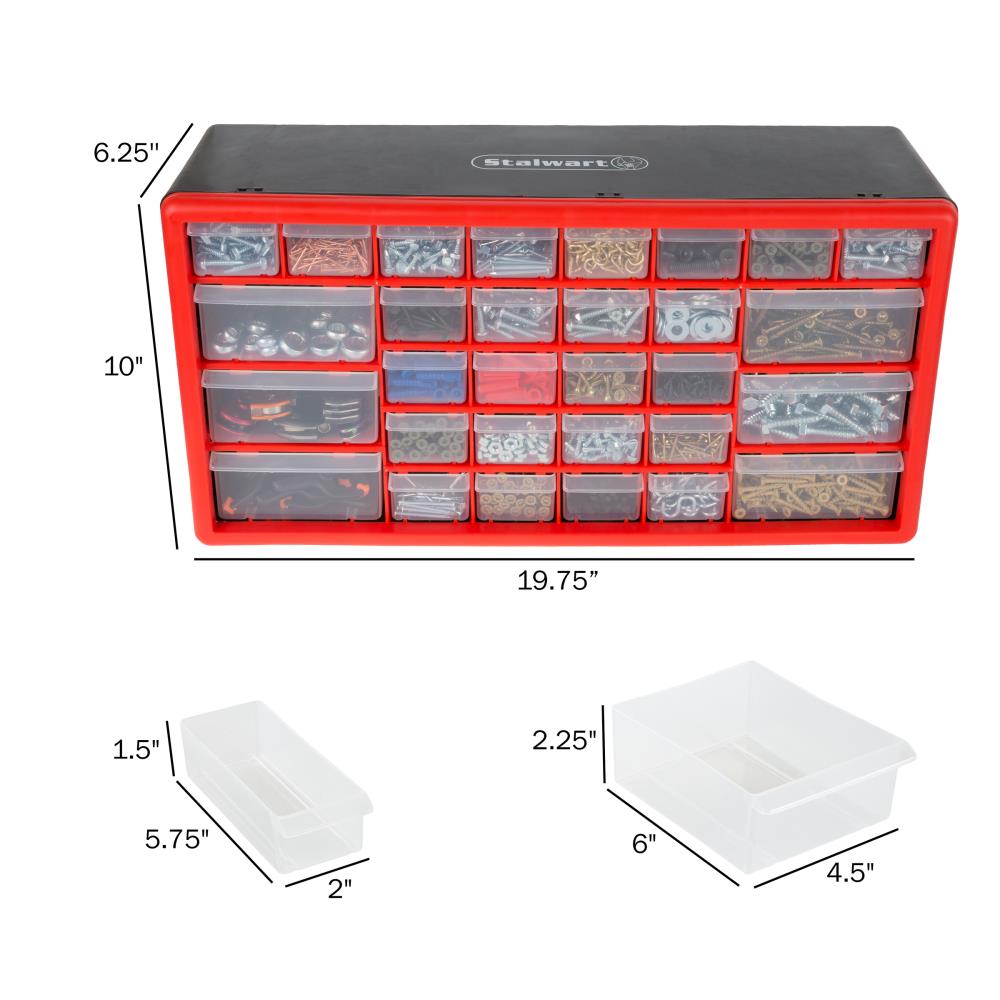 S/M/L Plastic Storage Organizer Cabinet Hardware Craft Drawer Parts Container 