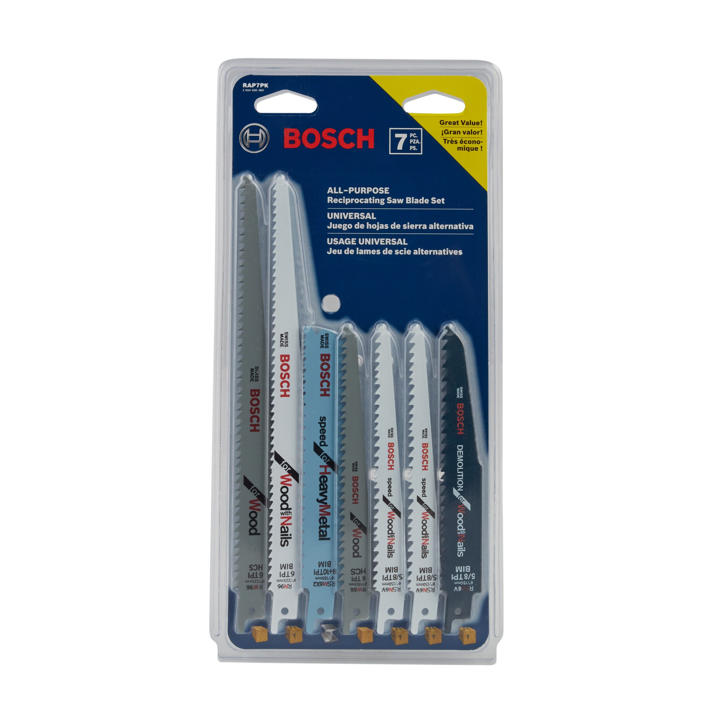 2 Bosch S1022HF Reciprocating Sabre Saw Blades 200mm 8" WOOD+METAL pallets alloy 