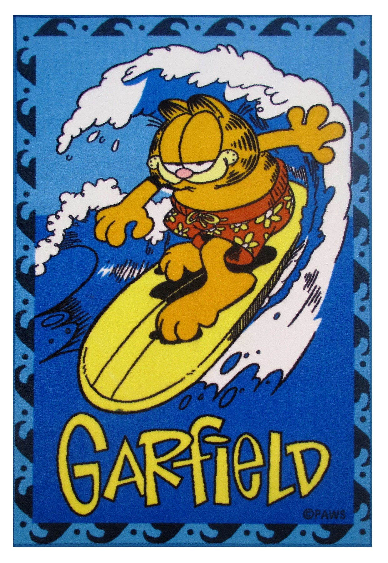 Fun Rugs Garfield 1-1/2 x 2-1/2 Multi-color Indoor Area Rug in the 