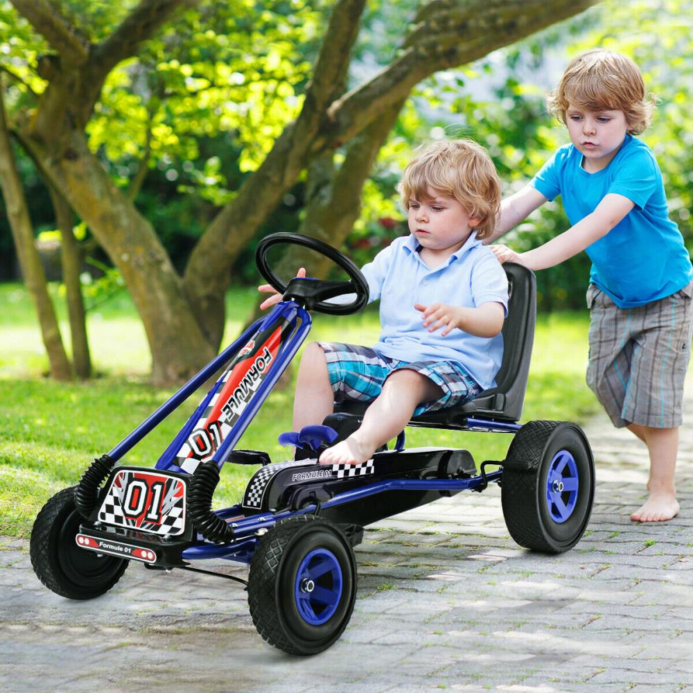 Go Kart Kids Children Boys Girls Go-Kart Ride On Ride-On Wheels Play Toy Gift 