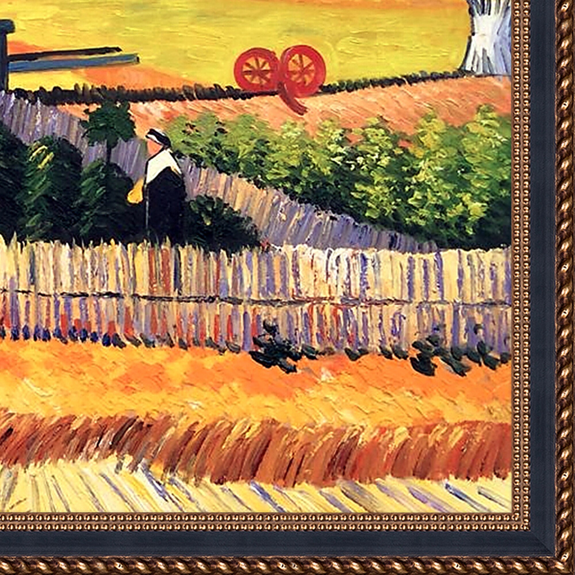 72"L×72"H Bathroom Shower Curtain Set with Hooks The Harvest by Vincent Van Gogh 