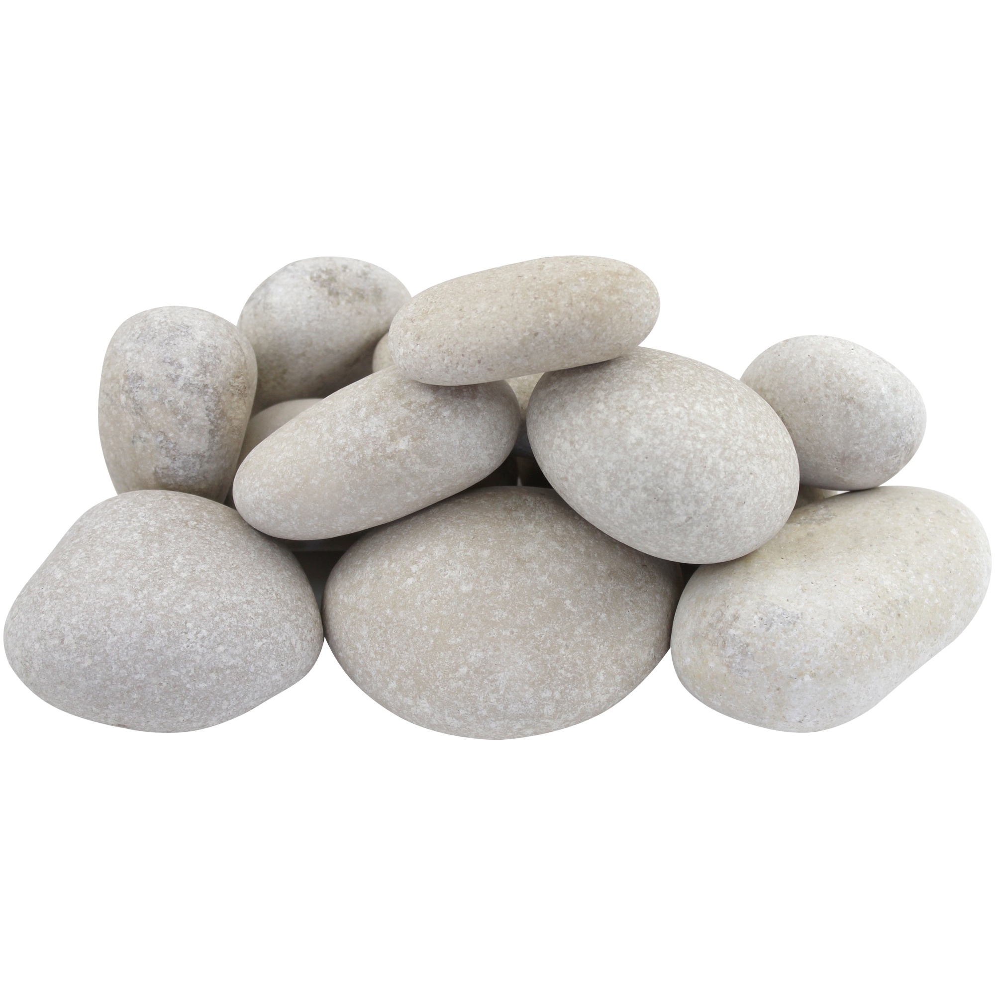 Natural Polished White Pebbles 5lb Smooth White River Rocks Small 5.0 Pounds 