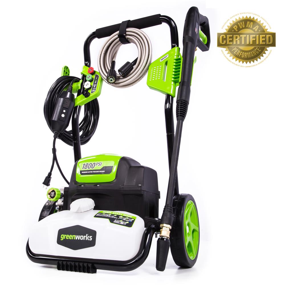 GreenWorks GPW1803 13A 1800-PSI Electric Pressure Washer for sale online