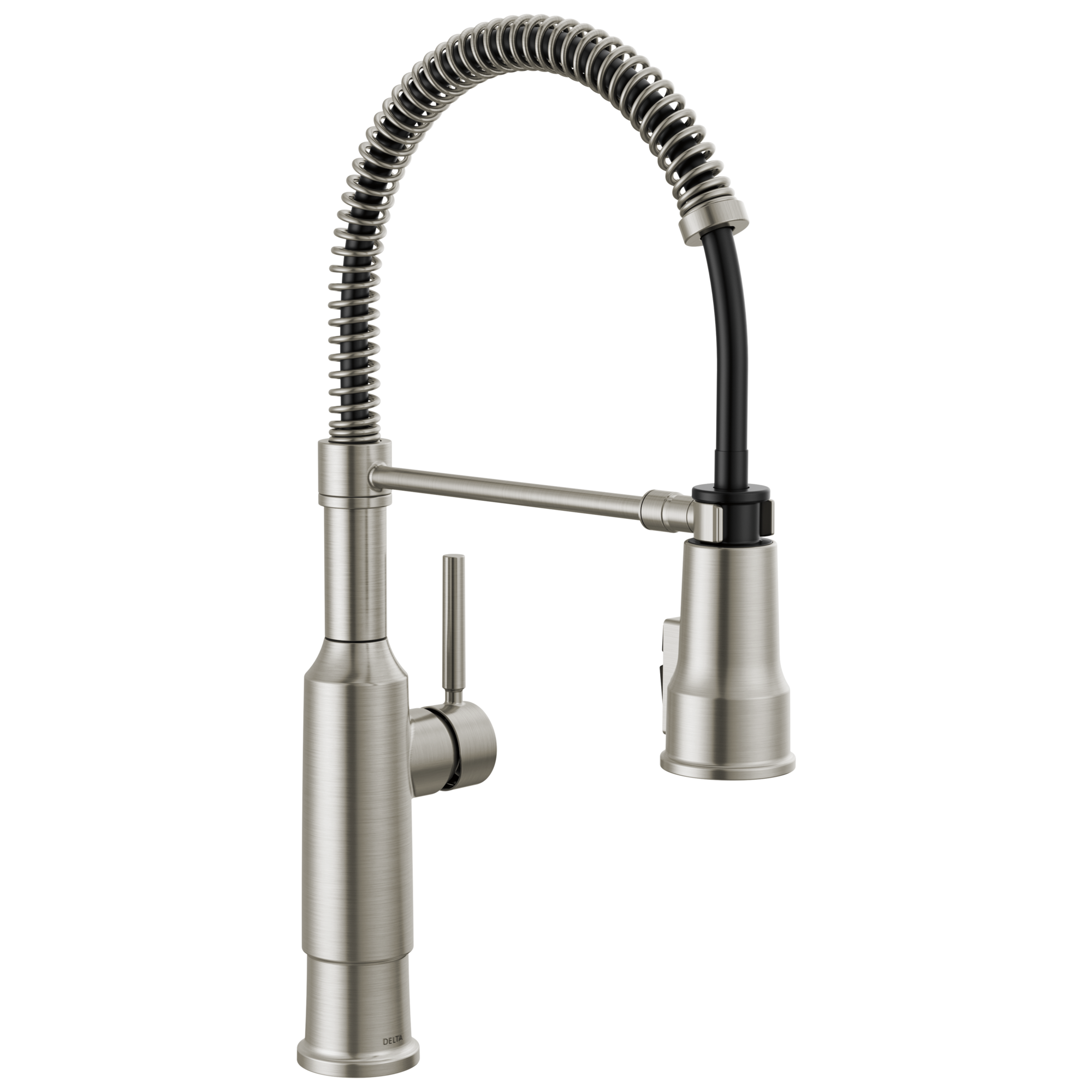 Commercial Stainless Steel Kitchen Faucet Single Handle Pull Down Sprayer Head 