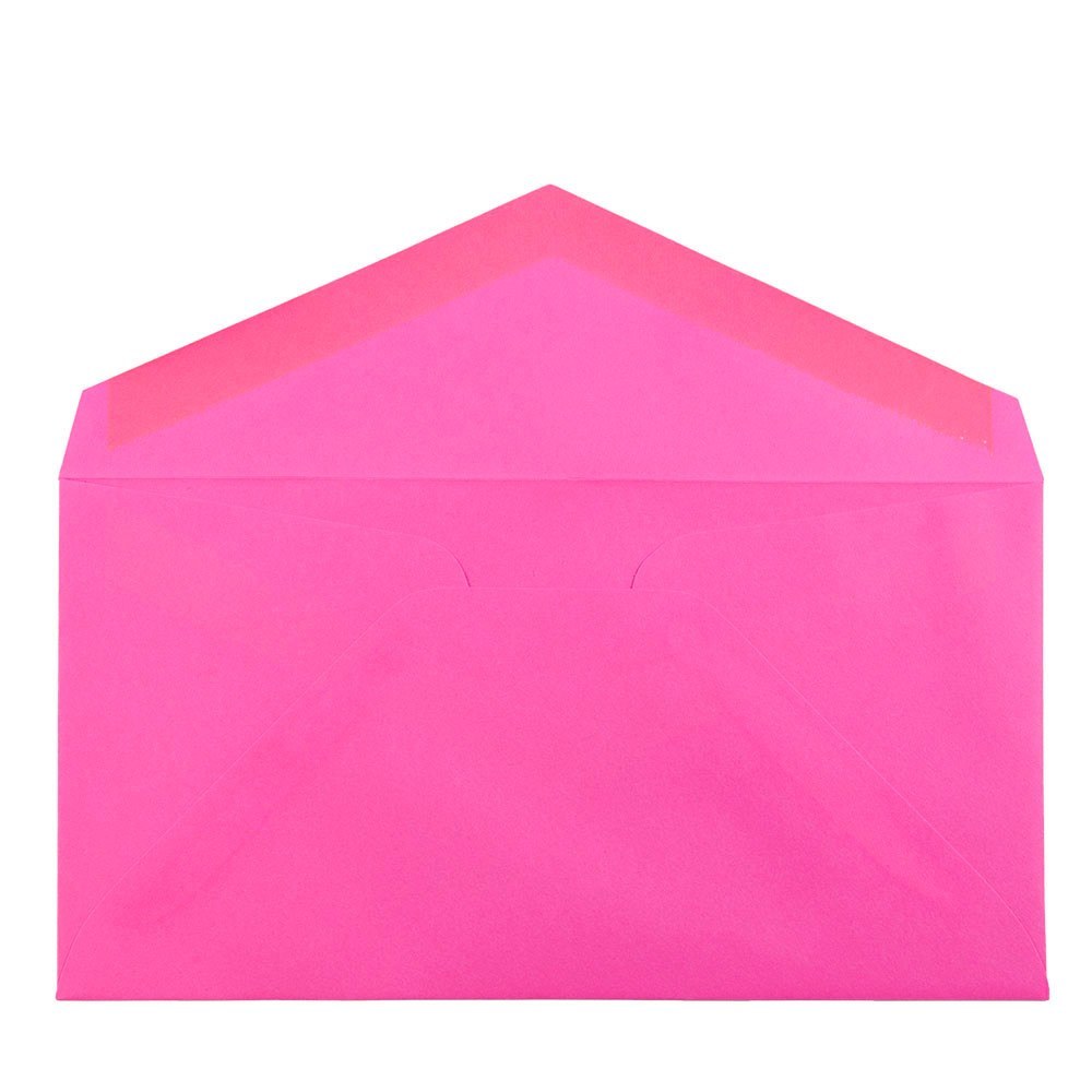 Ultra Fucsia Rosa Intenso JAM PAPER Sobres de color Monarch 50 por Paquete 98,4 x 190,5 mm