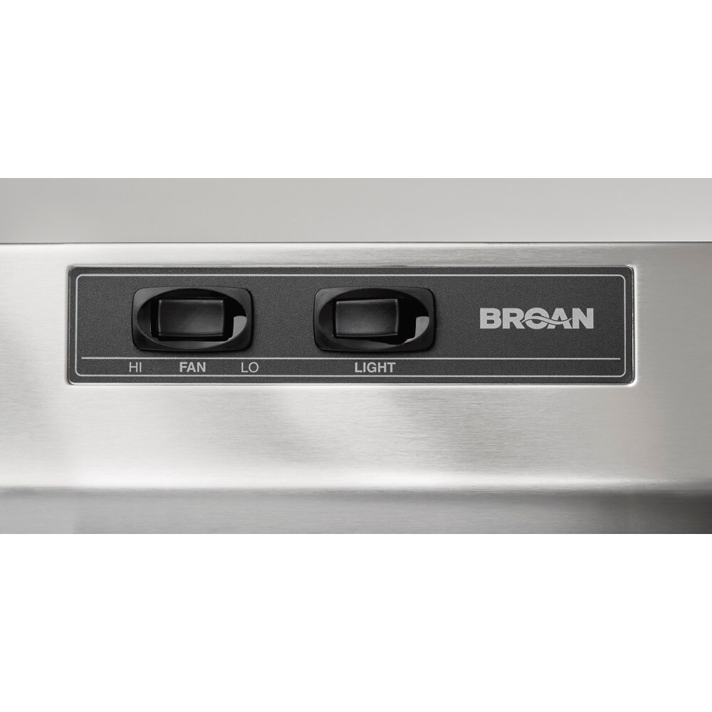 Broan 30-in Ducted Stainless Steel Undercabinet Range Hood