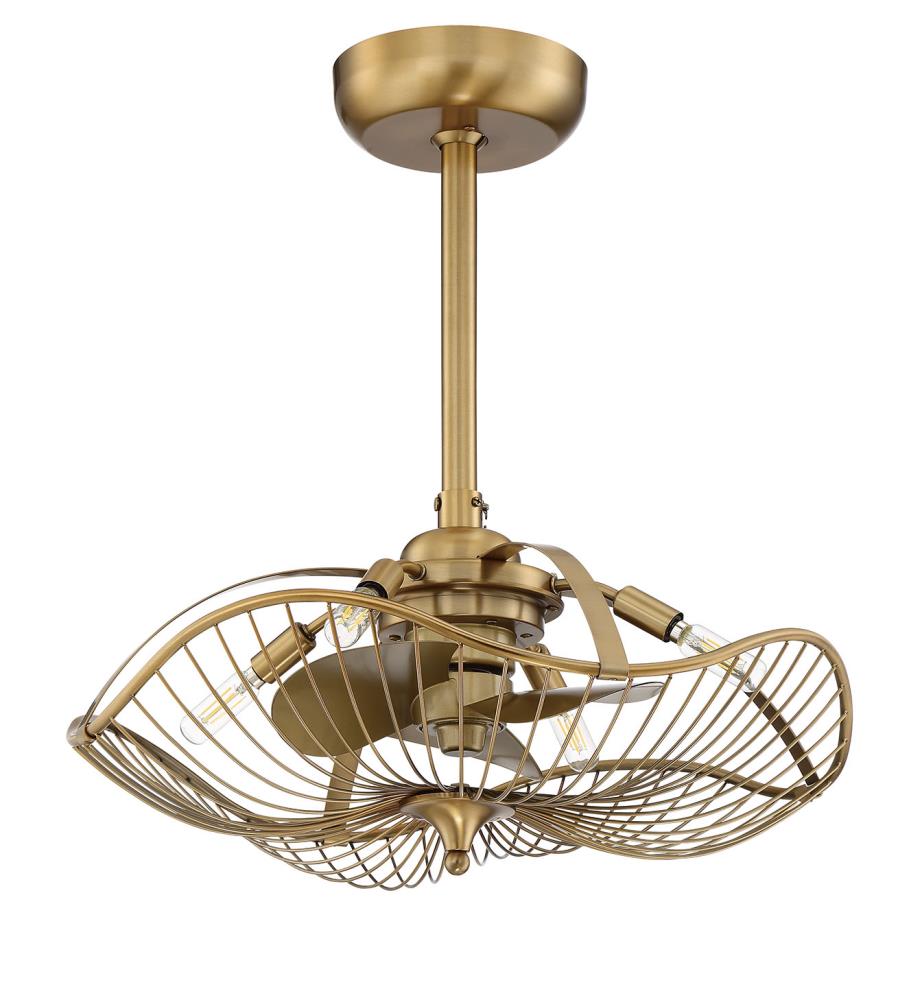 allen + roth AURI 4LIGHT CEILING FAN BRASS in the Ceiling Fans