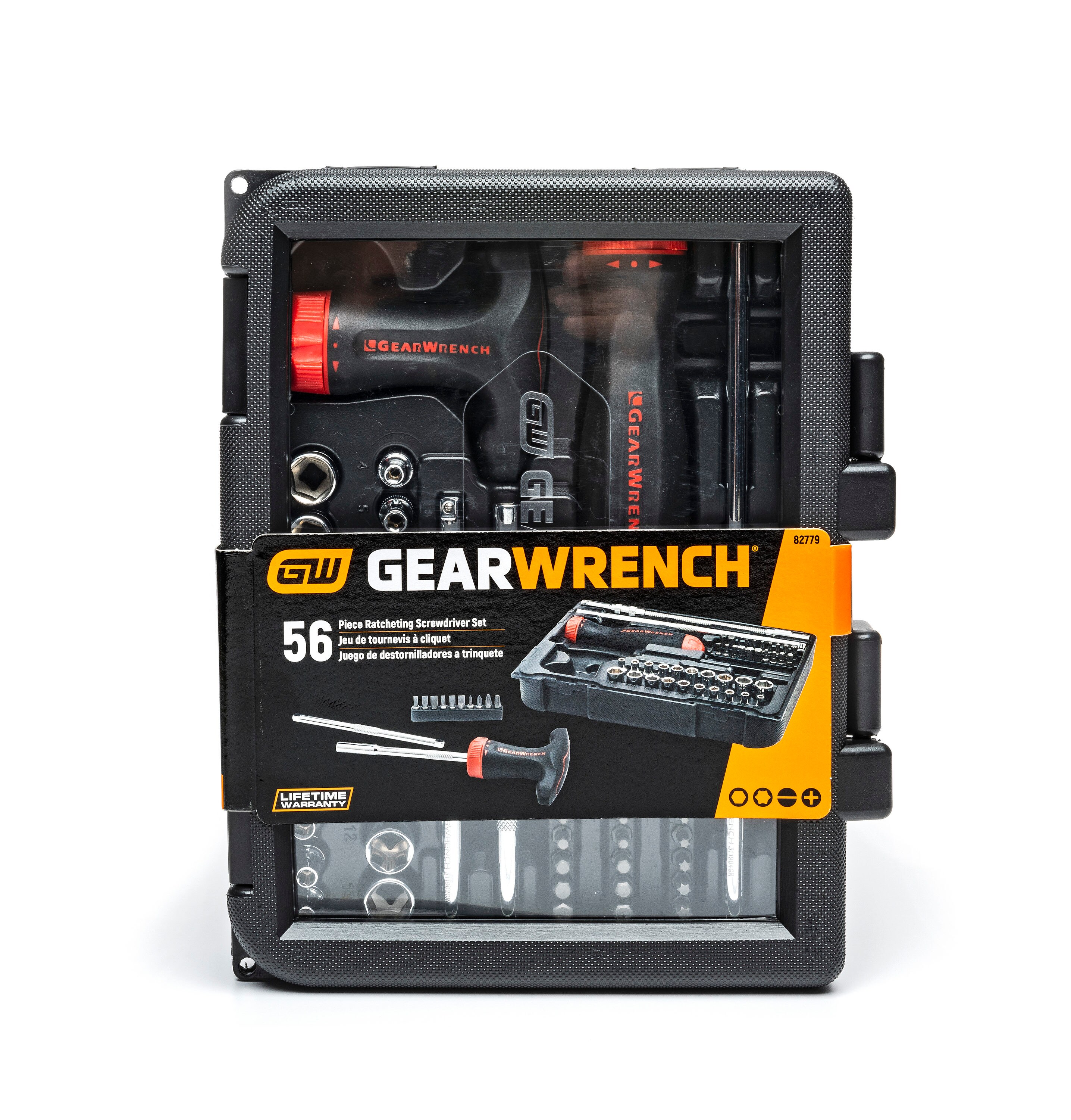 Gearwrench 7pc GearDriver Ratcheting Screwdriver w/ Bit Storage Handle #82781 