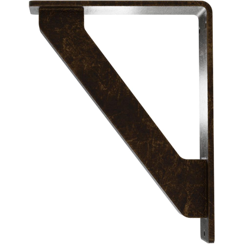 Ekena Millwork Traditional 5.5-in x 2-in x 8-in Antique Brass Wrought Iron Countertop Support Bracket
